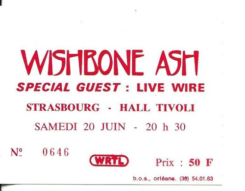 Rare ticket billet concert - ticket,