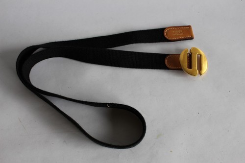Hermes ceinture cuir coton - cuir,