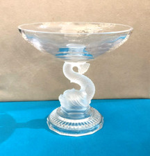 PORTIEUX crystal standing cup model DOLPHIN / NEWT 17 cm fruit table
