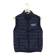 Emporio Armani Gilet Mens Size S Blue Down Lightweight Full Zip