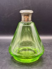 Antique glass and silver bottle hallmark Minerva Baccarat (?)