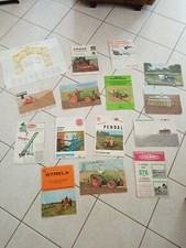 Lot  brochures anciennes TRACTEUR  agricole:FENDT/STRELA/PENDAL/HOWARD/DEUTZ... 