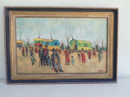 Tableau peinture camps - tableau, /