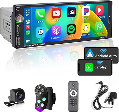 Single din wireless - 6.9", apple