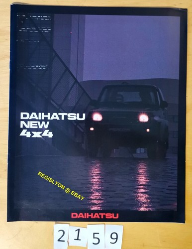Daihatsu feroza 4x4 prospectus - daihatsu,