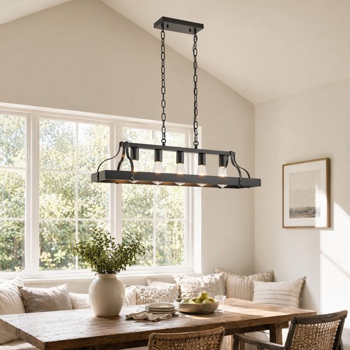 Pendant light led black - light,