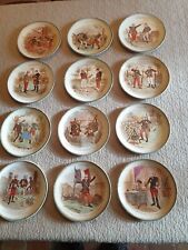 12 old talking plates Terre de Fer Choisy le Roi HB et Cie A Madagascar
