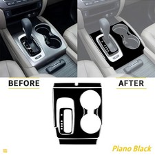 6Pcs Piano Black Central Control Gear Panel Cover Trim For Honda Ridgeline Pilot