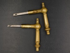 ▨7X7mm, set of 2 old handles, bronze door stand, 19th Empire era