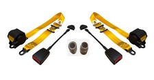 Ensemble De 3 Ceintures De Sécurité Jaunes Pour Porsche 911 912 914 356
