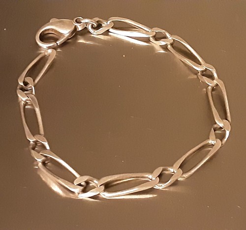 Argent massif 925 bracelet - argent, 19
