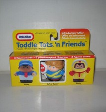 3 FIGURINES LITTLE TIKES,TODDLE TOTS,RUBBERMAID 0858,MIB 1998,3 FIGURES SET