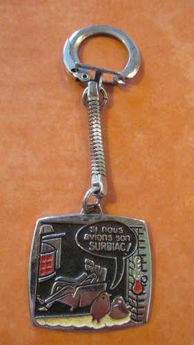 Porte clé vintage surdiac - porte,