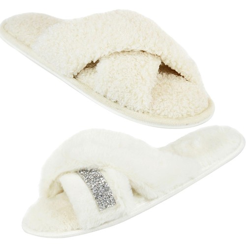 Femme croisé pantoufles avec - croisé,