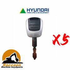 5pcs HYUNDAI HITACHI DOOSAN HD620 R-9 Master Key Excavator Dumper Digger Tractor