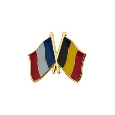 Pin's Drapeaux Jumelage France Belgique - en Acier - Jumelage - Cérémonies