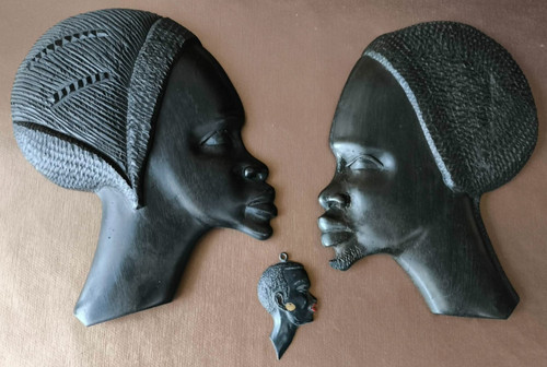 Art africain profils visages - africain, 2