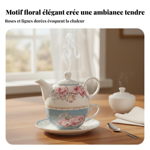 Théière avec tasse empilable - avec,