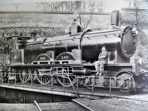 Carte photo cpa train - carte,