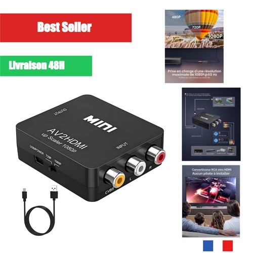 Convertisseur rca vers - av,