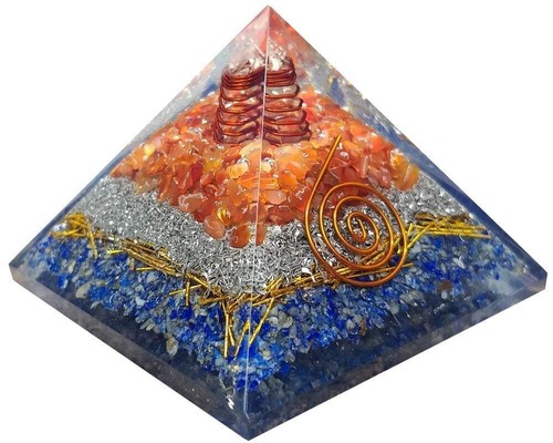 Pyramide orgonite cornaline - pyramide,