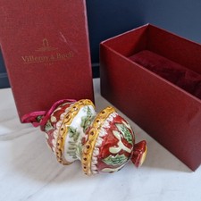 Suspension Deco Boule De Noël En Céramique Villeroy Et Boch Collection Collector
