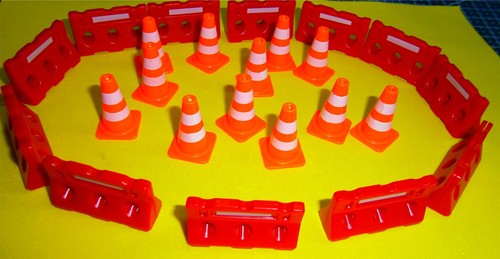 Rambarde travaux avec - rambarde, cones
