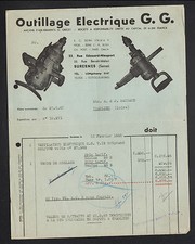 SURESNES (92) POWER TOOLS G.G. / DRILLS "G. GRECET" in 1948