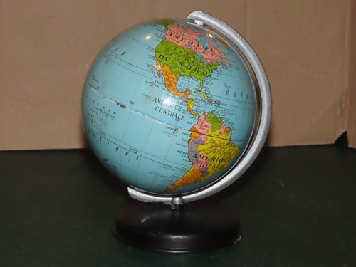 Mappemonde tôle ancien - tÔle,