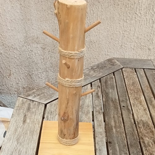 Porte bijoux bois flotté - porte,