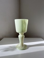 Photophore vase en marbre onyx