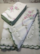 Nappe & serviettes Shabby Chic déco fleurs