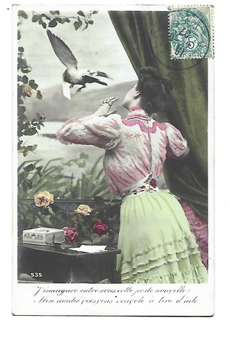 Carte fantaisie femme - fantaisie, a