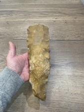 Ancienne livre de beurre nucléus en silex  taillé 27 cm  Indre et Loire