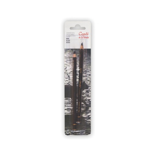 Crayons pastel noir conté - noir,