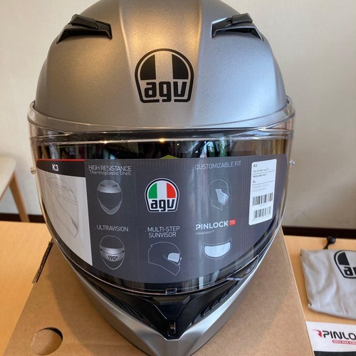 Agv matte gray motorcycle - k3,
