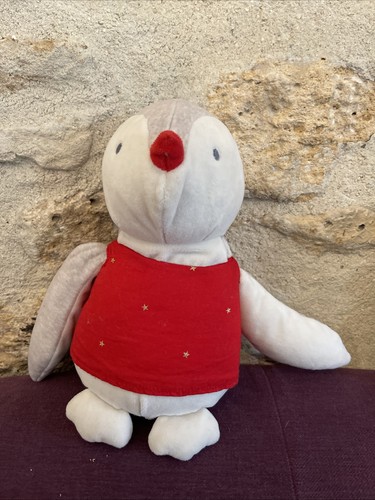 Peluche doudou pingouin blanc