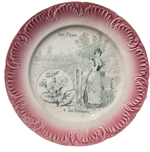 Assiette digoin sarreguemines - assiette,