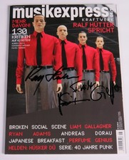 KRAFTWERK Signed Autograph Auto MusikExpress Magazine 8/17 2017 by 4 JSA