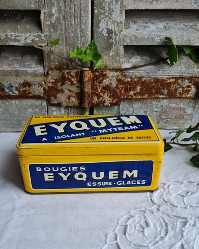 Ancienne boite tole - boite, bougies