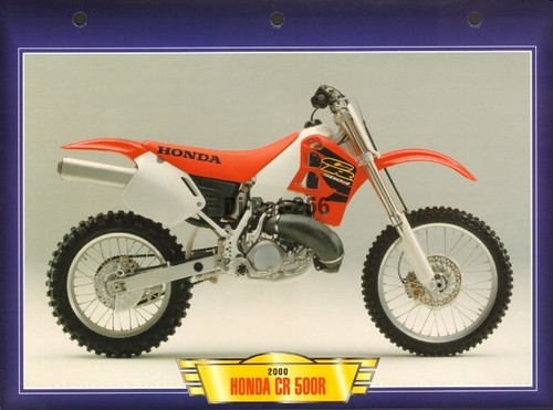 Fiche moto honda - fiche, cr