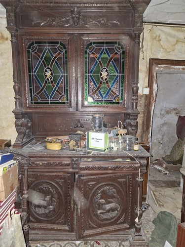 Buffet haut bois - bois, marron