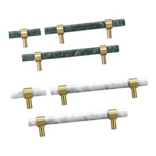 Poignées de meuble en marbre