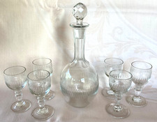 Baccarat Renaissance Model Liqueur Service 6 Glasses + Carafe
