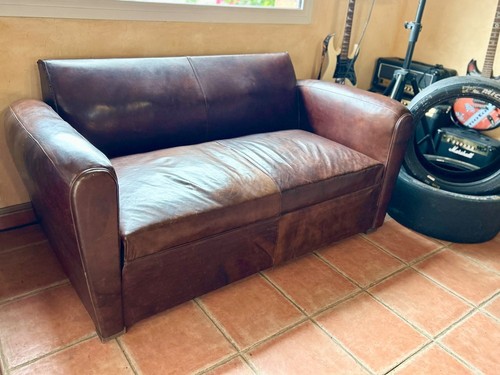 Canapé convertible cuir art - cuir,