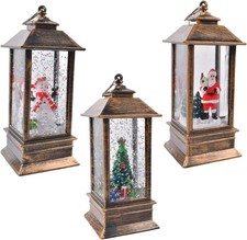 3 Lanternes Noël LED Blanc