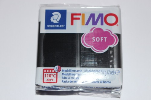 Pain pâte fimo - pâte, noir