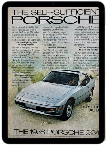 Porsche 924 print - 1978, self