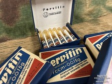 EMPTY! WW2 German Pervitin – Set of 6x 1ml Ampoules for Syringe (Replica)