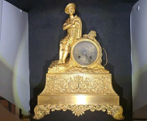 Belle pendule bronze - en, doré